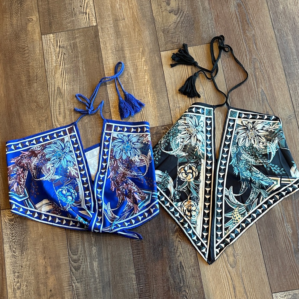 New medium handkerchief style tops